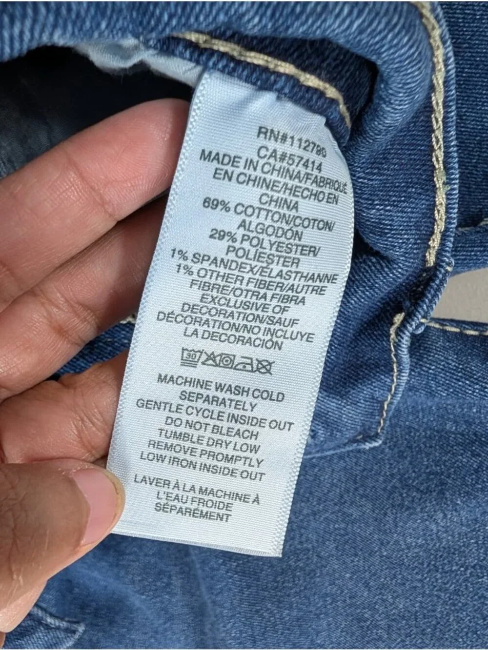 True Religion Geno Big T Flap Relaxed slim jeans in blue men's size 31